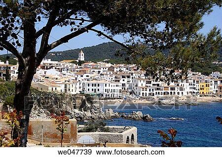 Stock Photo - Calella de Palafrugell. Girona province. Spain. Fotosearch