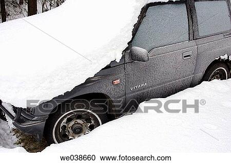 Car covered with snow, Villach, Carinthia (K? rnten), Austria (? sterreich), Europe. View Large Photo Image Stock Image - Car covered with snow, Villach, Carinthia (K? rnten), Austria (? sterreich), Europe.. Fotosearch