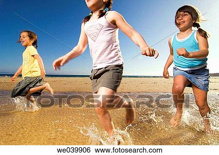 carefree, activity, beach, barefoot, amusement, 3-4 years View Large Photo Image Stock Photograph - carefree, activity, beach, barefoot, amusement, 3-4 years. Fotosearch