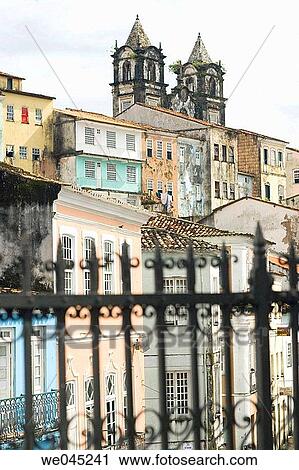 Carmo neighborhood, Pelourinho area of Salvador da Bahia, considered by UNESCO to be the most important grouping of 17th & 18th Century Colonial Architecture in the Americas, Brazil View Large Photo Image Stock Image - Carmo neighborhood, Pelourinho area of Salvador da Bahia, considered by UNESCO to be the most important grouping of 17th & 18th Century Colonial Architecture in the Americas, Brazil. Fotosearch