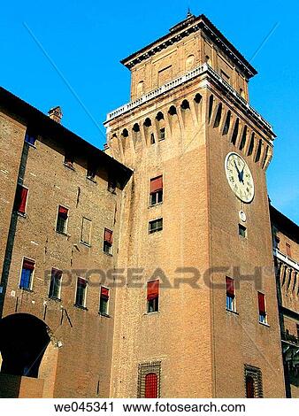 Castello Estense, Ferrara. Emilia-Romagna, Italy View Large Photo Image Stock Image - Castello Estense, Ferrara. Emilia-Romagna, Italy. Fotosearch