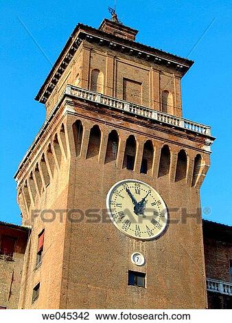 Castello Estense, Ferrara. Emilia-Romagna, Italy View Large Photo Image Stock Image - Castello Estense, Ferrara. Emilia-Romagna, Italy. Fotosearch