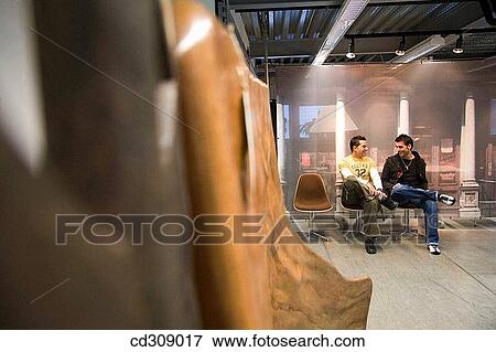 chair, colleague, chat, 30's View Large Photo Image Stock Photo - chair, colleague, chat, 30's. Fotosearch