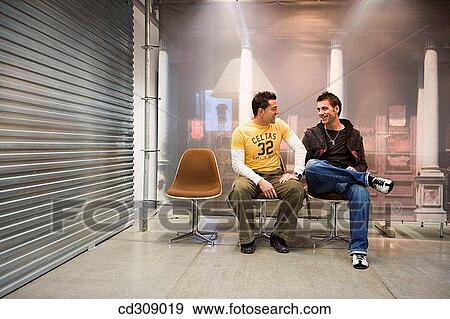 chair, colleague, chat, 30's View Large Photo Image Stock Photo - chair, colleague, chat, 30's. Fotosearch