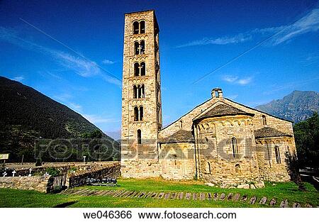 Church of Sant Climent. Ta? ll. Bo? valley, Lleida province. Catalonia. Spain View Large Photo Image Stock Photograph - Church of Sant Climent. Ta? ll. Bo? valley, Lleida province. Catalonia. Spain. Fotosearch