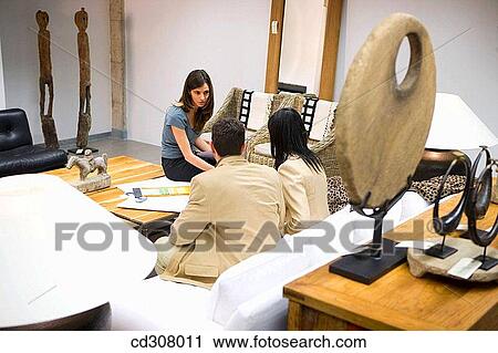 Stock Image - client, contemporary, couch. Fotosearch