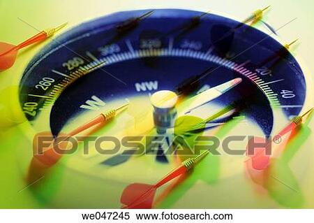 Compass and darts View Large Photo Image Stock Photography - Compass and darts. Fotosearch