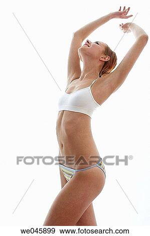 contemporary, Female, Arms raised View Large Photo Image Stock Photo - contemporary, Female, Arms raised. Fotosearch