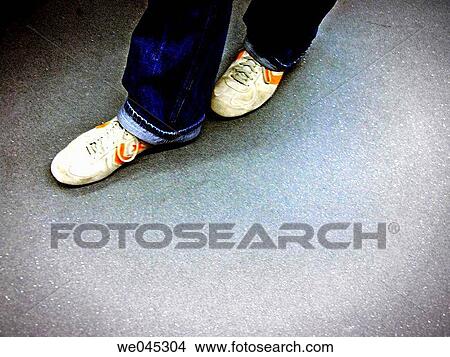 contemporary, footgear, denim, day, anonymous View Large Photo Image Picture - contemporary, footgear, denim, day, anonymous. Fotosearch
