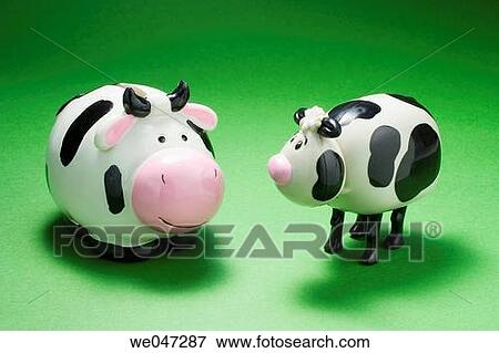 Cow figurines View Large Photo Image Stock Photo - Cow figurines. Fotosearch
