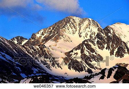 Stock Photo - Dawn on Carlit peak (2921m. ). Cerdanya. Pyr? n? es-Orientales. France.. Fotosearch