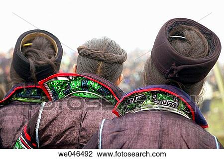 Decorative clothes worn by Black Hmong women in northern Vietnam near Sapa View Large Photo Image Stock Image - Decorative clothes worn by Black Hmong women in northern Vietnam near Sapa. Fotosearch