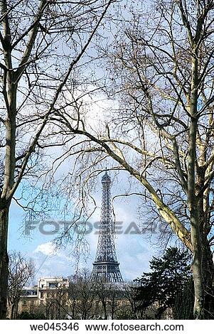 Stock Photograph - Eiffel Tower, Paris, France. Fotosearch