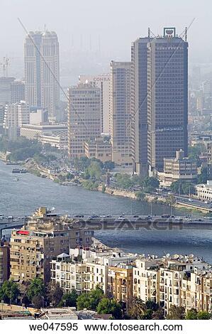 Stock Photography - Elevated view from Cairo Tower. City of Cairo. Egypt. Fotosearch