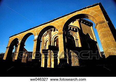 Exterior cloister. Romanesque church of Santa Mar? a de Eunate, XIIth century. Muruzabal, Navarre. Spain View Large Photo Image Stock Photo - Exterior cloister. Romanesque church of Santa Mar? a de Eunate, XIIth century. Muruzabal, Navarre. Spain. Fotosearch