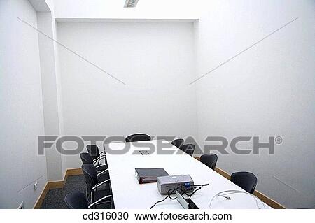 Stock Image - Fatronik Research Centre, San Sebastian Technological Park, Donostia, Gipuzkoa, Basque Country. Meeting room. Fotosearch