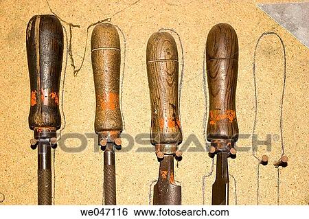 Stock Photograph - File handles. Fotosearch
