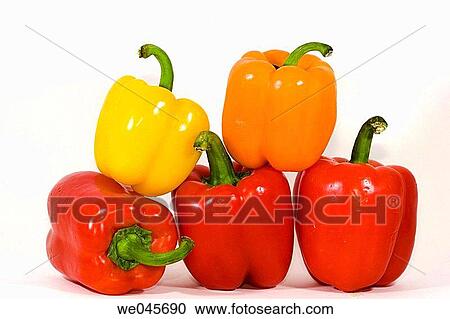 Five peppers arranged; with three red peppers, one yellow pepper and one orange pepper View Large Photo Image Stock Image - Five peppers arranged; with three red peppers, one yellow pepper and one orange pepper. Fotosearch