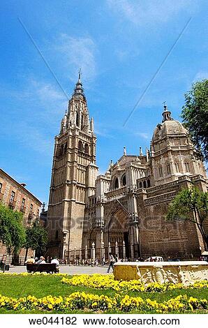 Gothic cathedral built 13-15th century at Plaza del Consistorio. Toledo. Castilla la Mancha, Spain View Large Photo Image Stock Image - Gothic cathedral built 13-15th century at Plaza del Consistorio. Toledo. Castilla la Mancha, Spain. Fotosearch