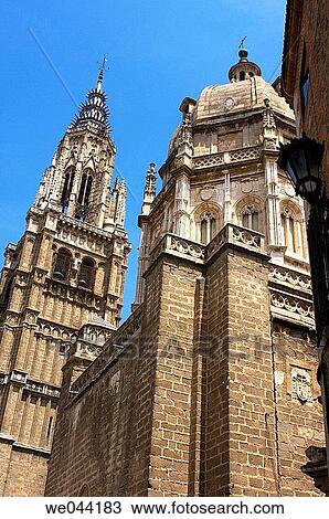 Gothic cathedral built 13-15th century at Plaza del Consistorio. Toledo. Castilla la Mancha, Spain View Large Photo Image Stock Image - Gothic cathedral built 13-15th century at Plaza del Consistorio. Toledo. Castilla la Mancha, Spain. Fotosearch