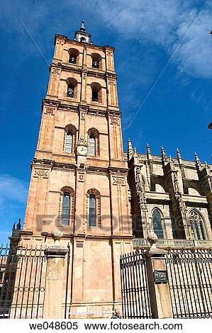 Gothic St. Mary's cathedral, Astorga. Le? n province, Castilla-Le? n, Spain View Large Photo Image Stock Photography - Gothic St. Mary's cathedral, Astorga. Le? n province, Castilla-Le? n, Spain. Fotosearch