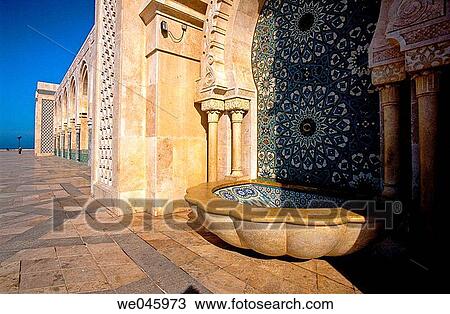 Great Mosque Hassan. Casablanca. Morocco View Large Photo Image Stock Image - Great Mosque Hassan. Casablanca. Morocco. Fotosearch