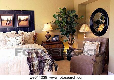 Home interior bedroom View Large Photo Image Stock Photo - Home interior bedroom. Fotosearch