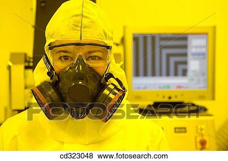 Inasmet-Tecnalia Foundation, Technology and Research Centre, San Sebastian Technological Park, Basque Country. Scientist with mask, integrated circuits manufacture, photolithography room, clean room View Large Photo Image Stock Photo - Inasmet-Tecnalia Foundation, Technology and Research Centre, San Sebastian Technological Park, Basque Country. Scientist with mask, integrated circuits manufacture, photolithography room, clean room. Fotosearch
