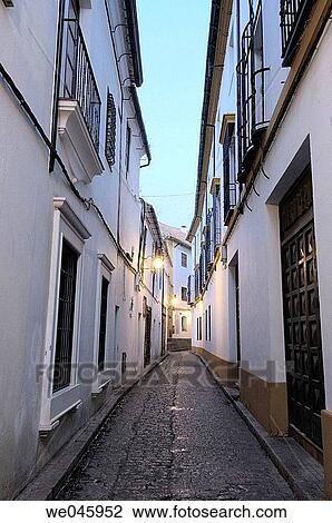 Stock Image - ? Juder? a? (Jewish quarter), Cordoba. Andalusia, Spain. Fotosearch