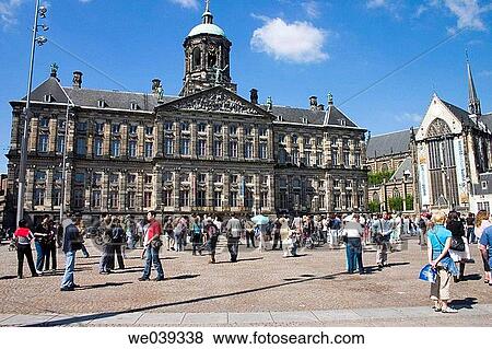Koninklijk Paleis (Royal Palace), Dam Square. Amsterdam. Netherlands View Large Photo Image Stock Photo - Koninklijk Paleis (Royal Palace), Dam Square. Amsterdam. Netherlands. Fotosearch