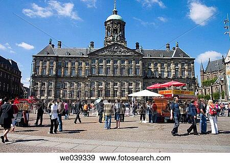 Koninklijk Paleis (Royal Palace), Dam Square. Amsterdam. Netherlands View Large Photo Image Stock Photo - Koninklijk Paleis (Royal Palace), Dam Square. Amsterdam. Netherlands. Fotosearch