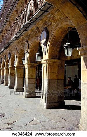 Main Square. Salamanca. Castilla-Leon, Spain View Large Photo Image Picture - Main Square. Salamanca. Castilla-Leon, Spain. Fotosearch