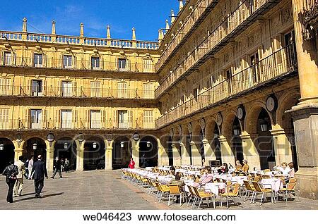 Main Square. Salamanca. Castilla-Leon, Spain View Large Photo Image Stock Image - Main Square. Salamanca. Castilla-Leon, Spain. Fotosearch
