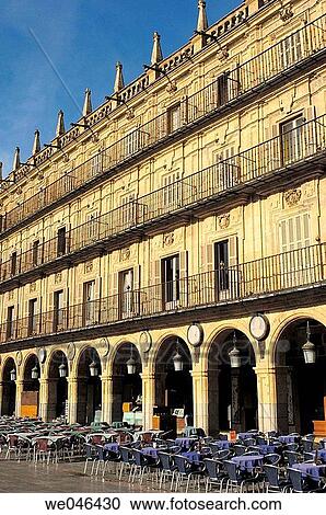 Main Square. Salamanca. Castilla-Leon, Spain View Large Photo Image Stock Image - Main Square. Salamanca. Castilla-Leon, Spain. Fotosearch