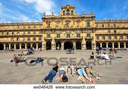 Stock Photograph - Main Square. Salamanca. Castilla-Leon, Spain. Fotosearch