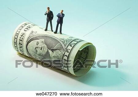 Miniature Businessmen on Dollar Note View Large Photo Image Stock Image - Miniature Businessmen on Dollar Note. Fotosearch
