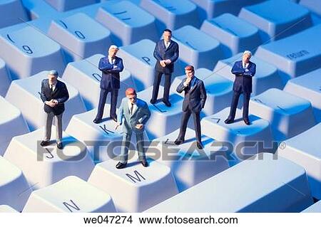 Miniature Businessmen on Keyboard View Large Photo Image Picture - Miniature Businessmen on Keyboard. Fotosearch