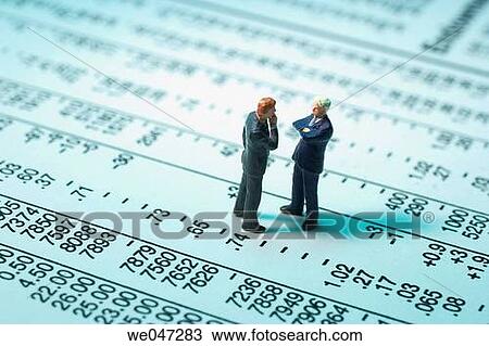 Miniature Businessmen on Stock Page View Large Photo Image Stock Image - Miniature Businessmen on Stock Page. Fotosearch