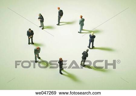 Miniature Businessmen View Large Photo Image Stock Photo - Miniature Businessmen. Fotosearch