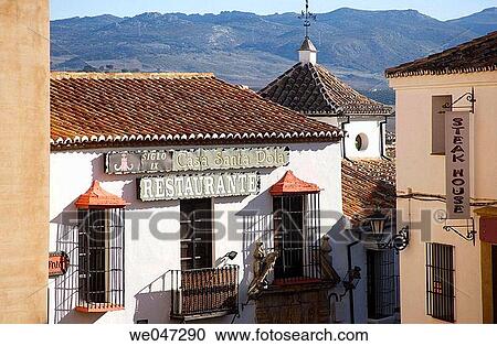 Old town. Ronda. Andalucia. Spain. View Large Photo Image Stock Image - Old town. Ronda. Andalucia. Spain.. Fotosearch