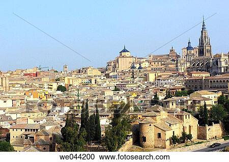 Old town views. Toledo. Castilla la Mancha, Spain View Large Photo Image Stock Image - Old town views. Toledo. Castilla la Mancha, Spain. Fotosearch