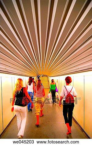 People in tunnel View Large Photo Image Stock Image - People in tunnel. Fotosearch