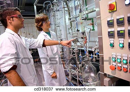 Polytechnic School, University of the Basque Country, Donostia, Gipuzkoa, Basque Country. Students, Distillation towers, Laboratory of Industrial Chemistry, Department of Chemical Engineering and Environment View Large Photo Image Stock Photo - Polytechnic School, University of the Basque Country, Donostia, Gipuzkoa, Basque Country. Students, Distillation towers, Laboratory of Industrial Chemistry, Department of Chemical Engineering and Environment. Fotosearch