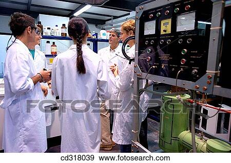 Polytechnic School, University of the Basque Country, Donostia, Gipuzkoa, Basque Country. Students, Distillation towers, Laboratory of Industrial Chemistry, Department of Chemical Engineering and Environment View Large Photo Image Stock Photo - Polytechnic School, University of the Basque Country, Donostia, Gipuzkoa, Basque Country. Students, Distillation towers, Laboratory of Industrial Chemistry, Department of Chemical Engineering and Environment. Fotosearch