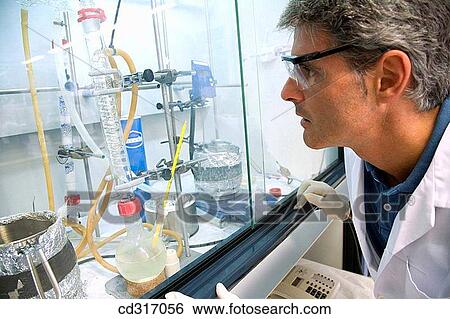 Stock Photograph - Polytechnic School, University of the Basque Country, Donostia, Gipuzkoa, Basque Country. Polymerization. Lab of Chemical Industry and Electrochemical Engineering, Fundamental Chemistry, Department of Chemical Engineering and Environment. Fotosearch