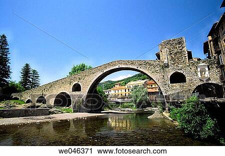 Pont Nou (12th century) and Ter River. Camprodon. Ripolles. Girona province. Catalonia. Spain View Large Photo Image Stock Image - Pont Nou (12th century) and Ter River. Camprodon. Ripolles. Girona province. Catalonia. Spain. Fotosearch
