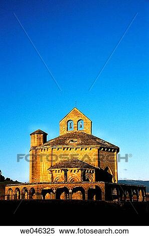 Romanesque church of Santa Mar? a de Eunate, XIIth century. Muruzabal, Navarre. Spain View Large Photo Image Stock Photography - Romanesque church of Santa Mar? a de Eunate, XIIth century. Muruzabal, Navarre. Spain. Fotosearch