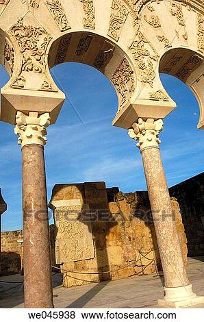 Stock Photo - Ruins of Medina Azahara, palace built by caliph Abd al-Rahman III. C? rdoba province, Andalusia, Spain. Fotosearch