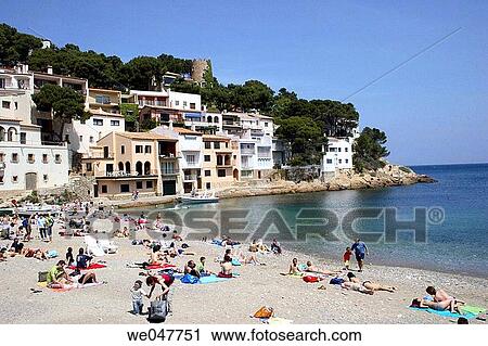 Sa Tuna. Costa Brava, Girona province, Spain View Large Photo Image Stock Image - Sa Tuna. Costa Brava, Girona province, Spain. Fotosearch