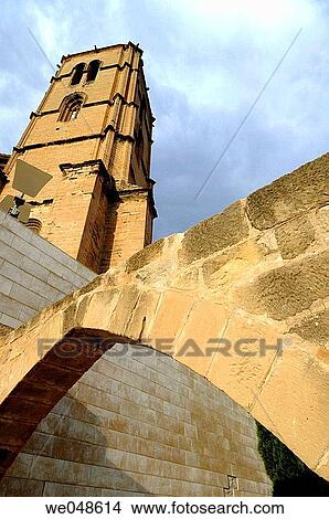 Santa Mar? a La Mayor church. Alca±iz. Teruel. Arag? n. Spain. View Large Photo Image Picture - Santa Mar? a La Mayor church. Alca±iz. Teruel. Arag? n. Spain.. Fotosearch